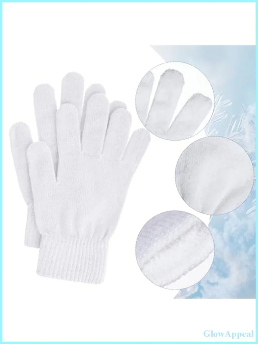 12 Pack Winter Knit Stretchy Gloves for Women Men Acrylic Warm
